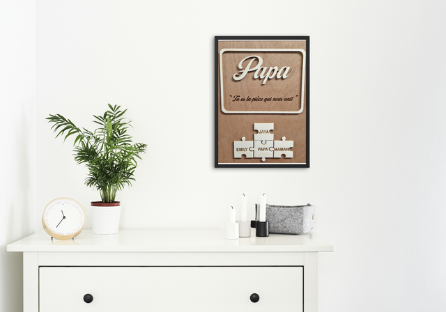 tableau Papa personnalisé en bois