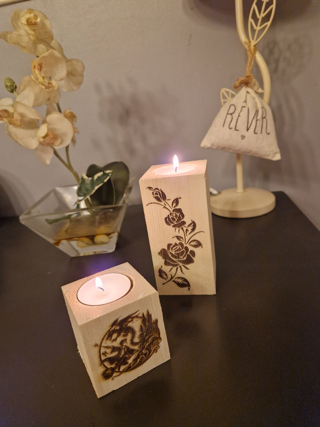 Bougeoirs personnalisés