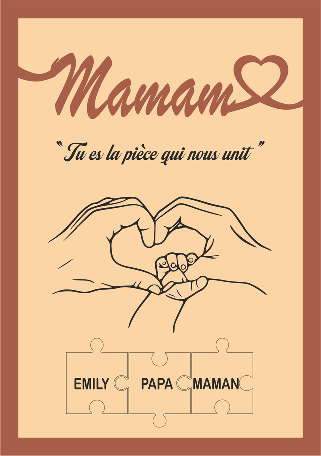 Tableau Maman famille – Image 2